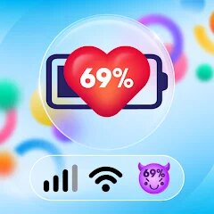 Emoji Battery Widget cover